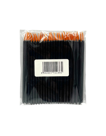 Amora Disposable Black Eyeliner Brushes - Pack of 50 - Easy Eye Makeup